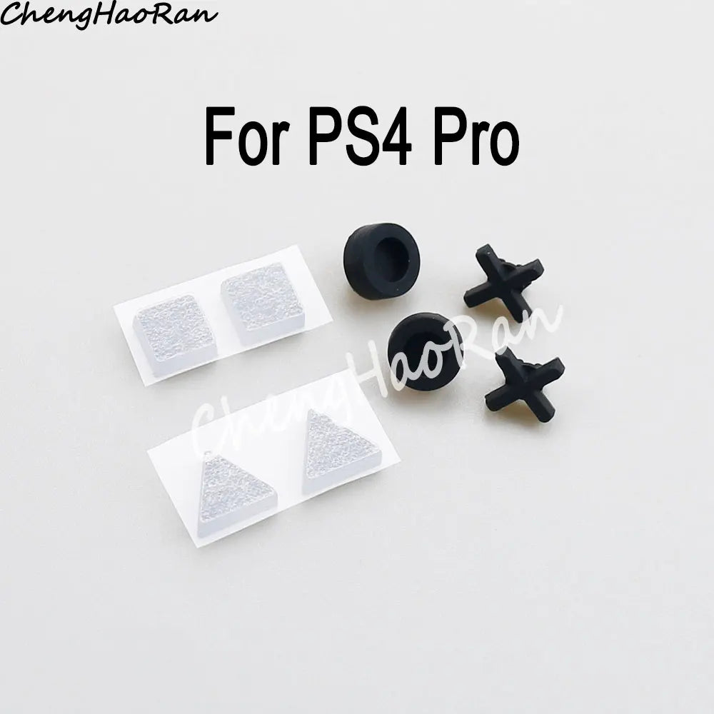 1 Set White or Black Silicone Bottom Rubber Pads For PS4 Sli