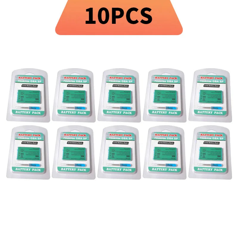 850mAh Rechargeable Battery&Screwdriver Kit For Game GBA SP for Boy Advance / GBA SP Replacement Lithium-ion Battery