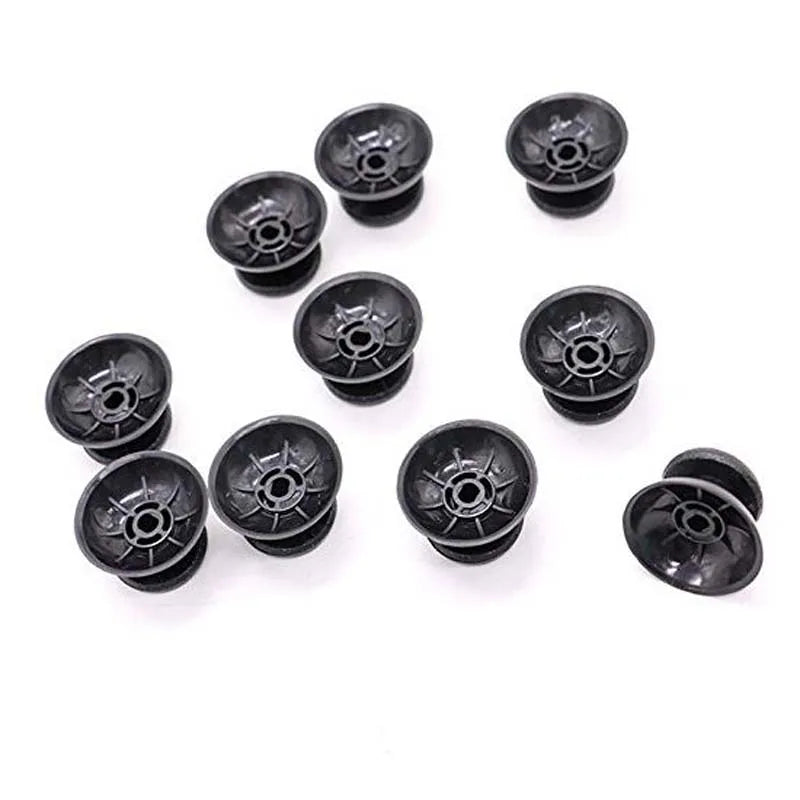 1Set/10Pcs Plastic Black Analog Thumbstick Thumb Stick Repla