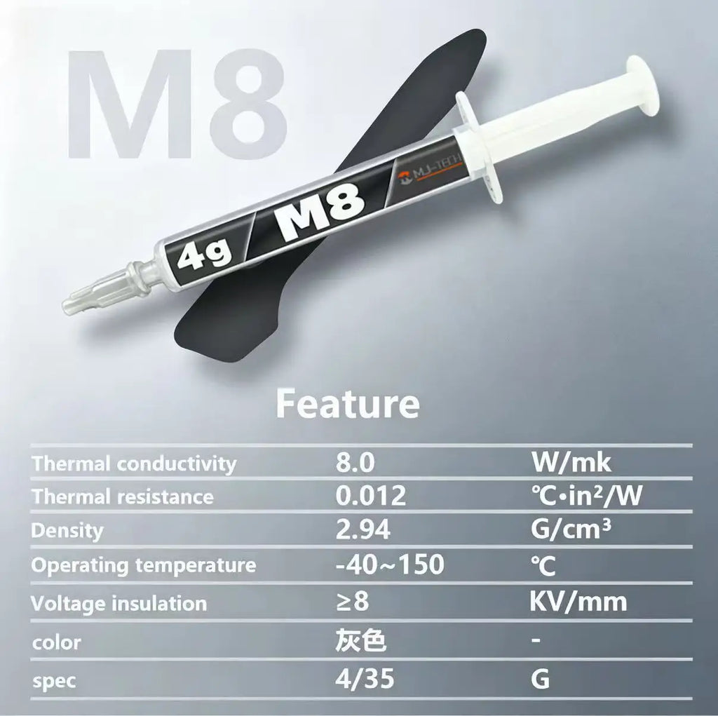 MJ-TECH M8 8W/mK Thermal Grease 4g/35g CPU GPU Cooling Therm