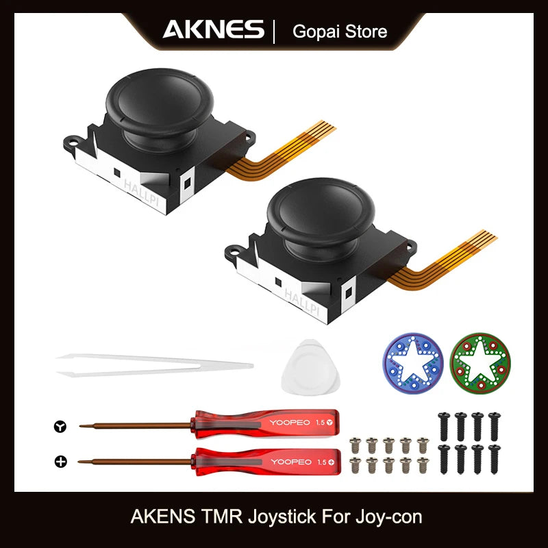 AKENS X HALLPI TMR Sensing Joystick for Joy-Con Replacement 