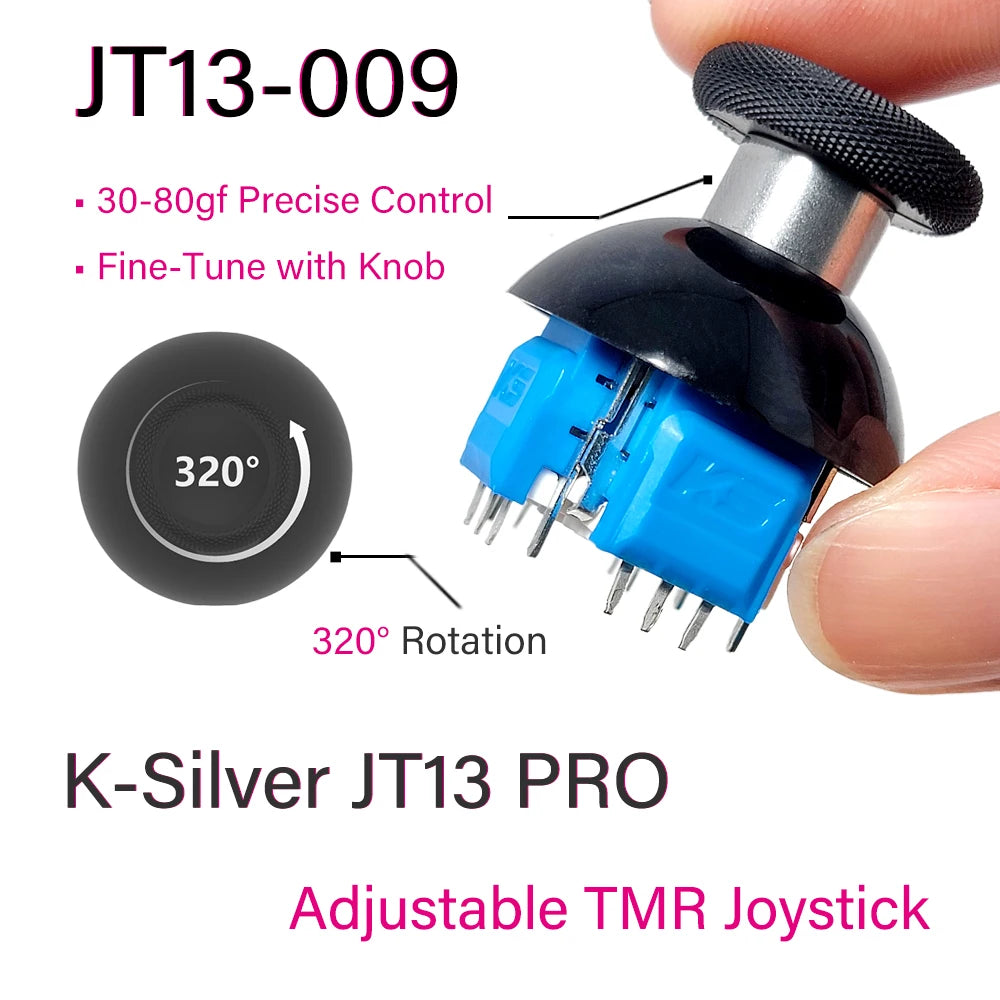 K-Silver JT13 Pro JT13-009 Tension Adjustable TMR Joystick A