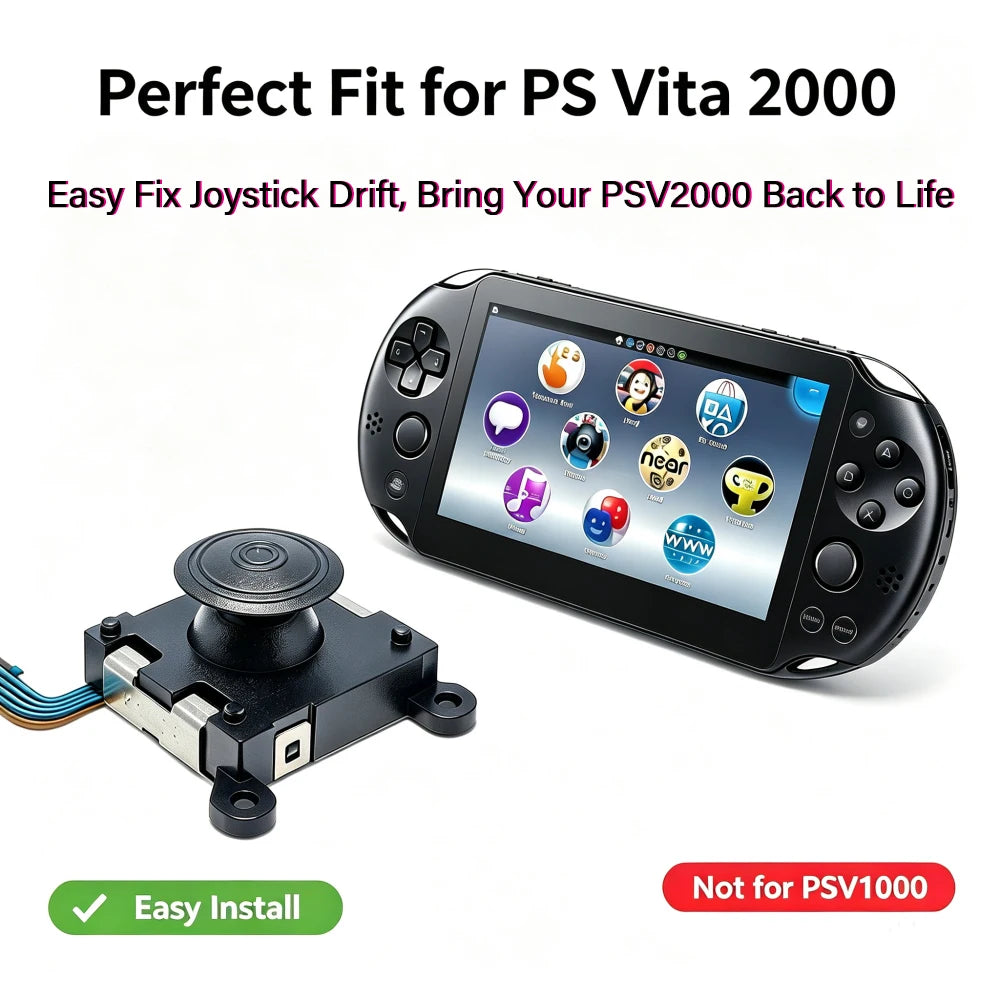 2/4/10pcs K-Silver JP17 3D Analog Stick for PS Vita 2000 PSV