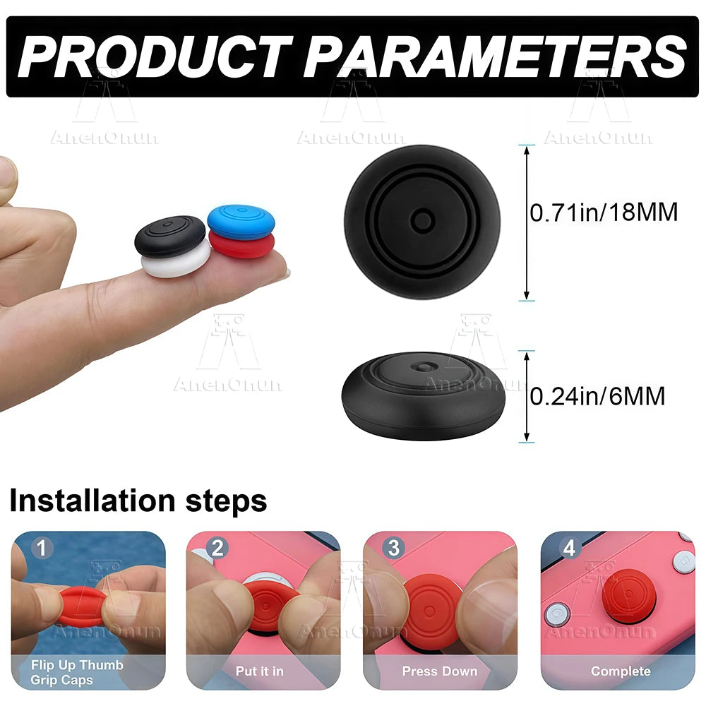 Thumb Grip Caps for Switch/Switch Lite/Switch OLED Durable A