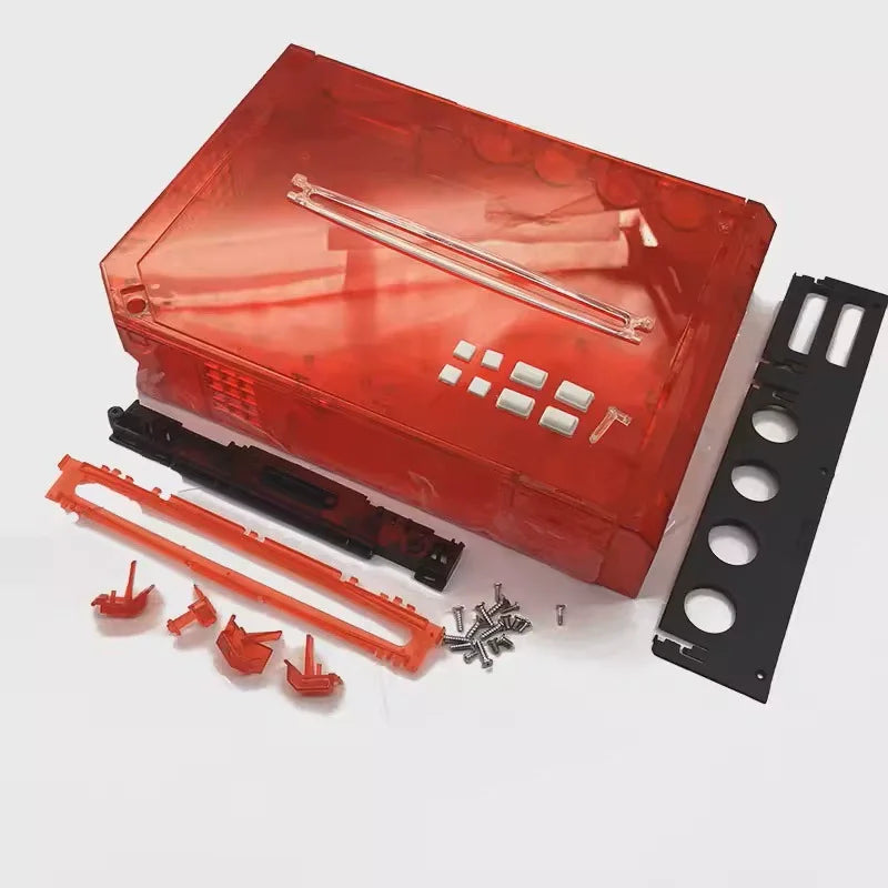 Full Case Cover Housing Shell with Buttons for Wii Transparent Housing Shell Case for Wii Game Console