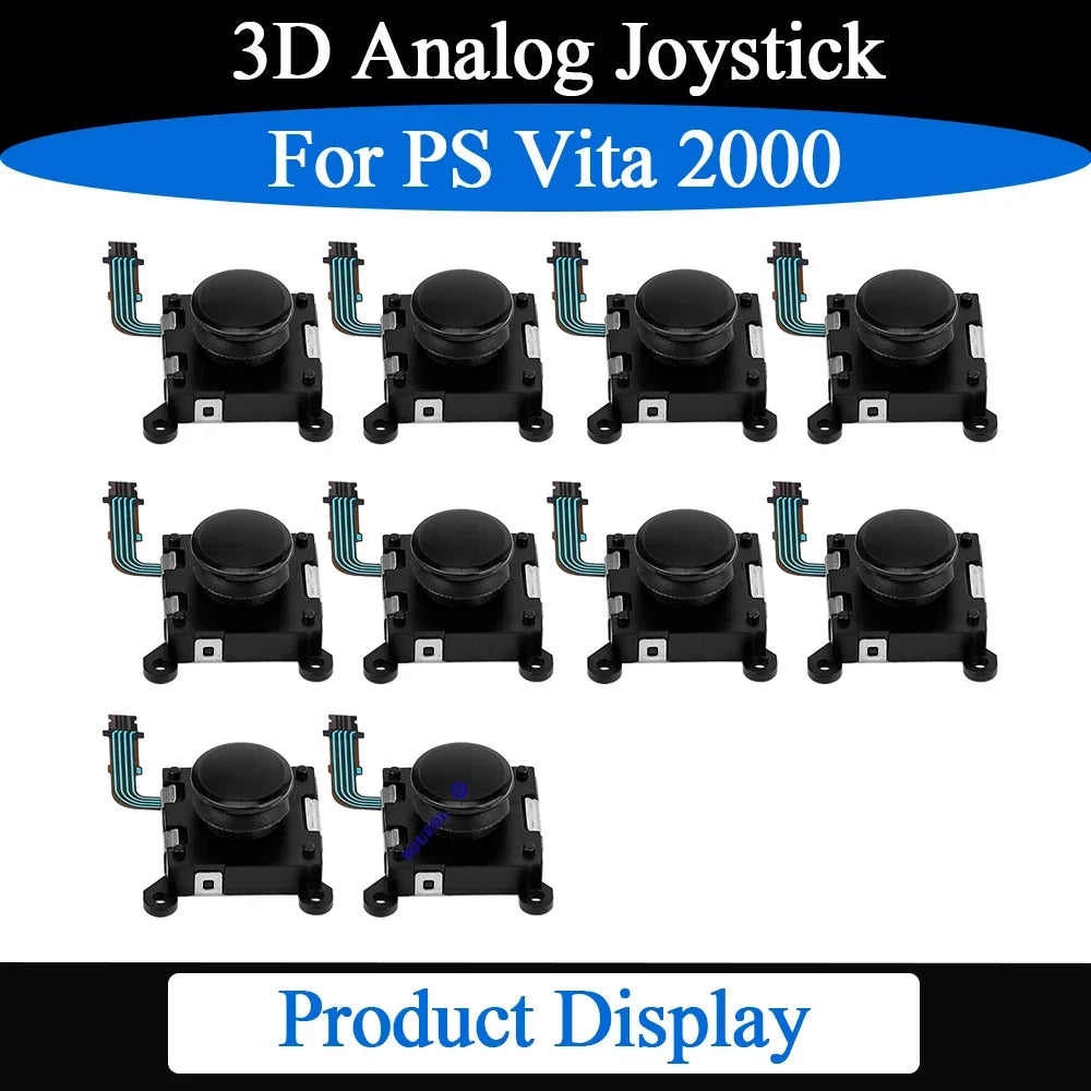 High Quality 1/2/5/8/10PCS For PS Vita 2000 Black/White 3D Analog Stick Rocker Thumb Stick For PSV2000 Accessory Replace Parts