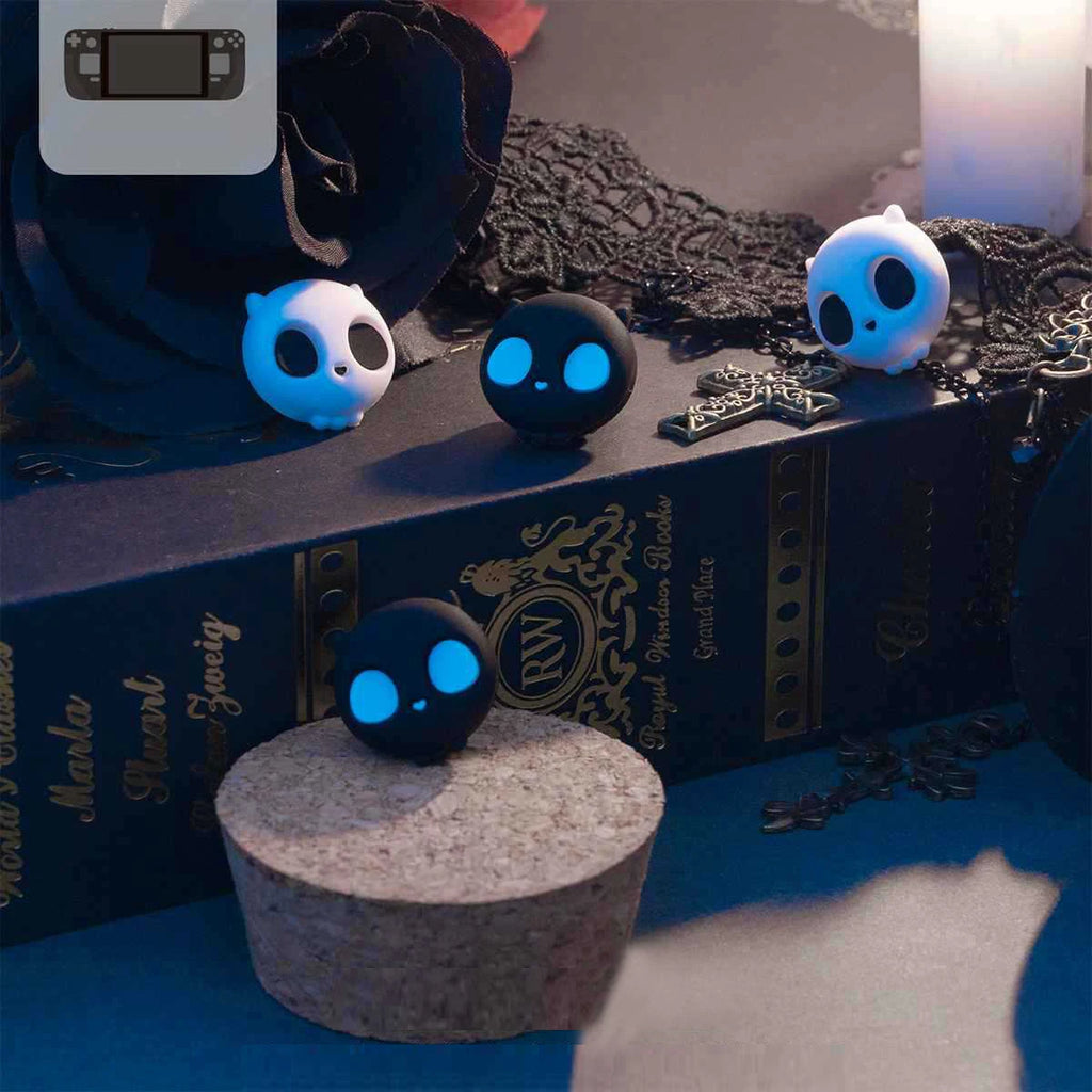 Skull Silicone Soft Thumb Stick Grip Cap Joystick Cover For 