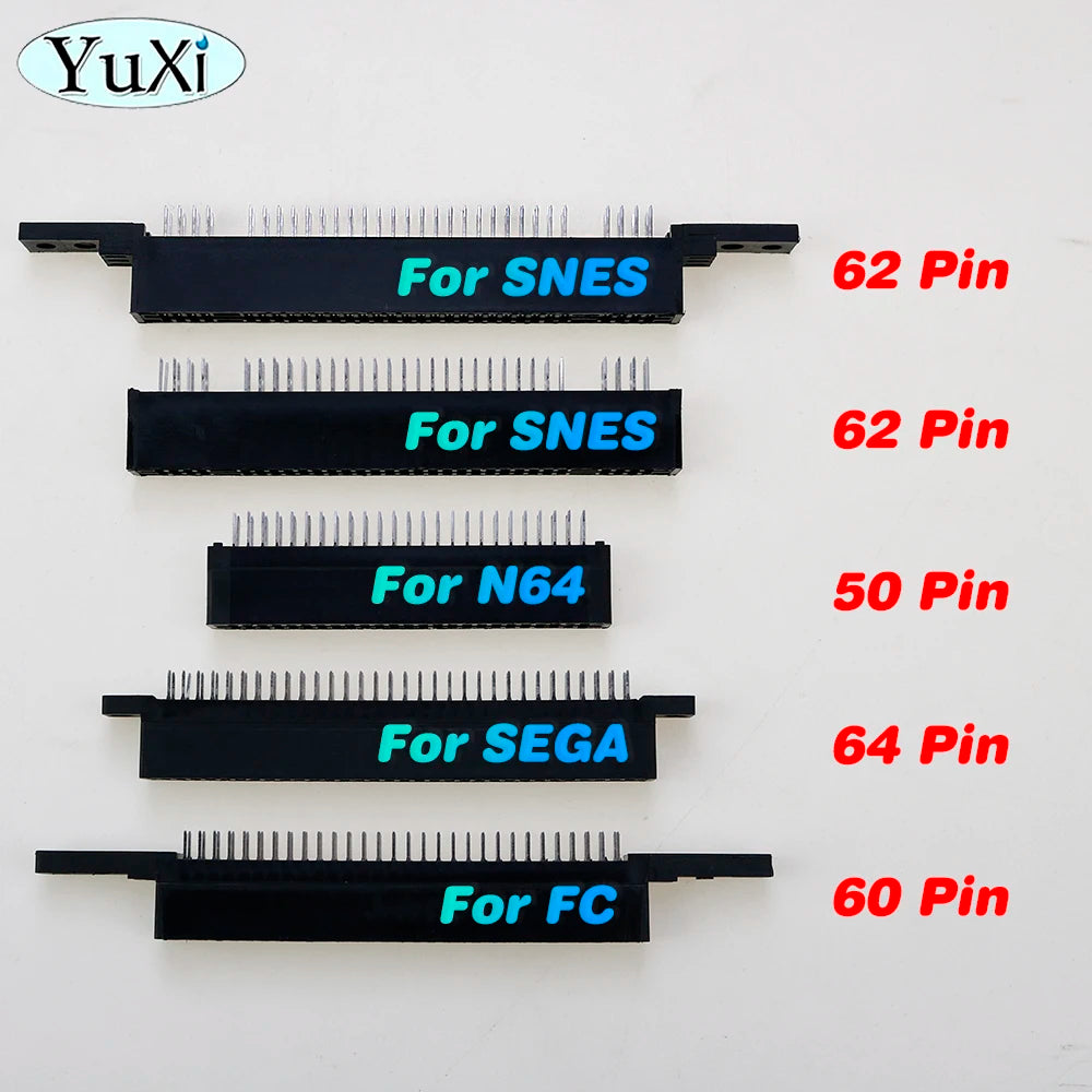 1 Piece Card Slot For SNES SEGA Famicom FC N64 Console 64Pin