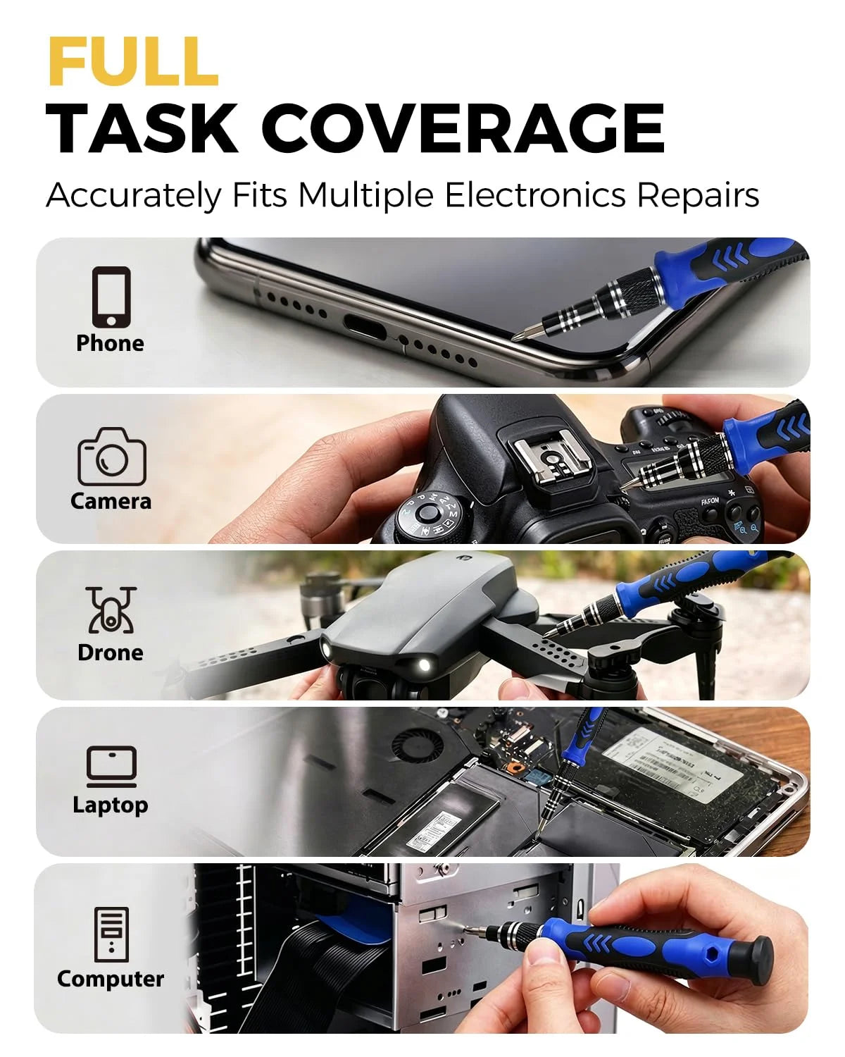 Galacok 140 in 1 Computer Tool Kit for Repair Assembly Preci