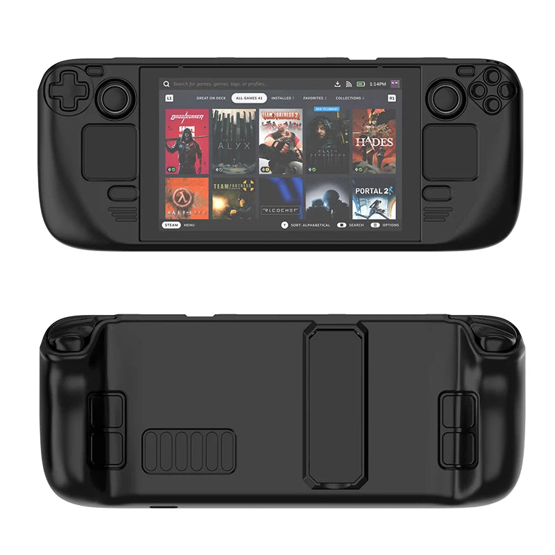 Protective Cover Case for Steam Deck Controller Colorful Protective Case Hard Shell with Stand