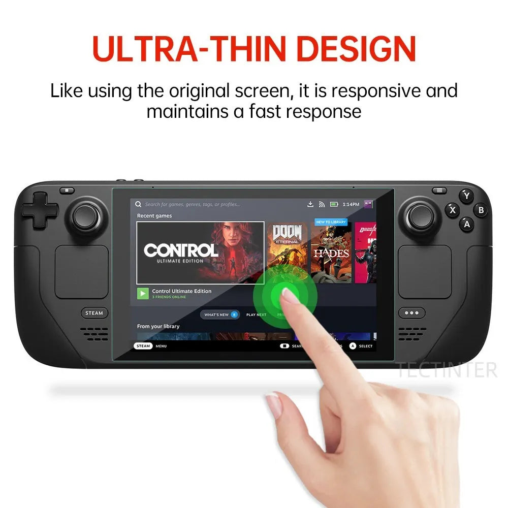 2 Packs Tempered Glass for Valve Steam Deck Console 9H Scree
