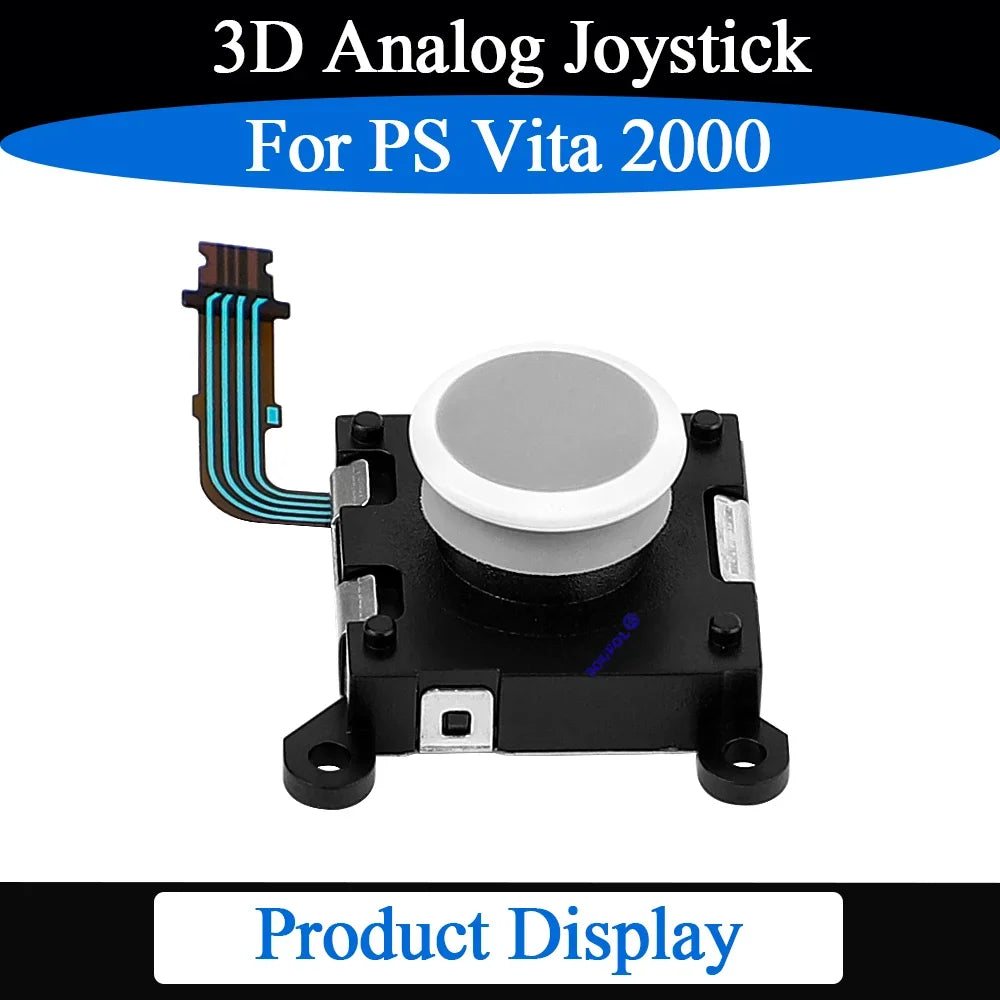 High Quality 1/2/5/8/10PCS For PS Vita 2000 Black/White 3D Analog Stick Rocker Thumb Stick For PSV2000 Accessory Replace Parts