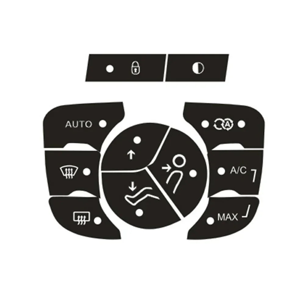 Car Repair Stickers For C4 2014-2018 A/C Car Center Console 