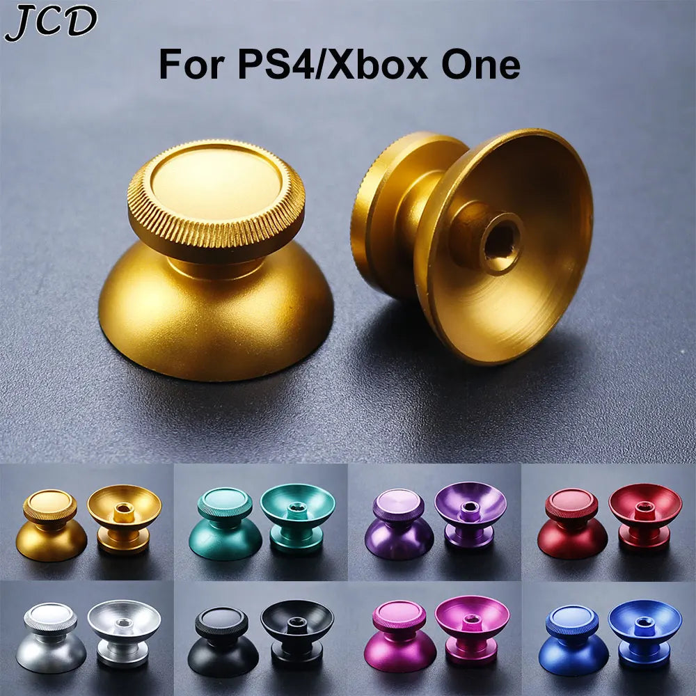JCD 2pcs Aluminum Metal 3D Analog Joystick Thumb Stick Grip 