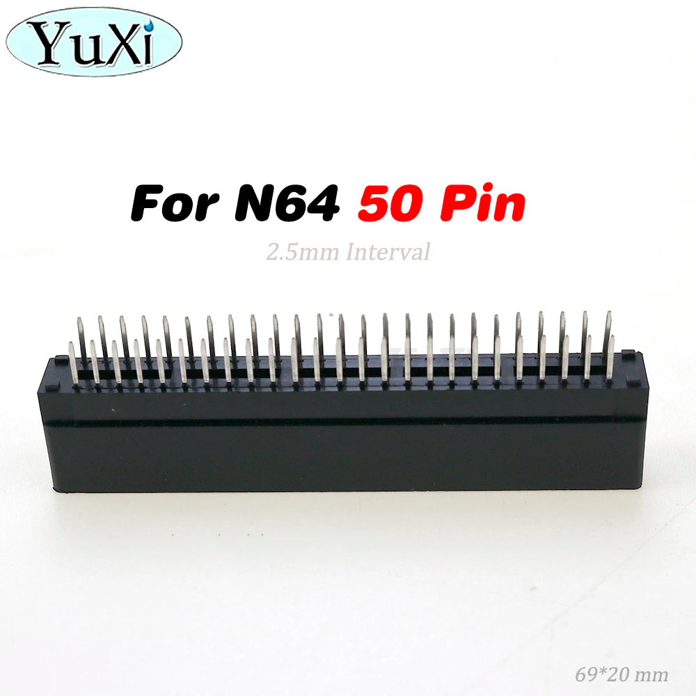 1 Piece Card Slot For SNES SEGA Famicom FC N64 Console 64Pin 62Pin 60Pin 50Pin Connector Adapter Game Cartridge Slot Repair Part