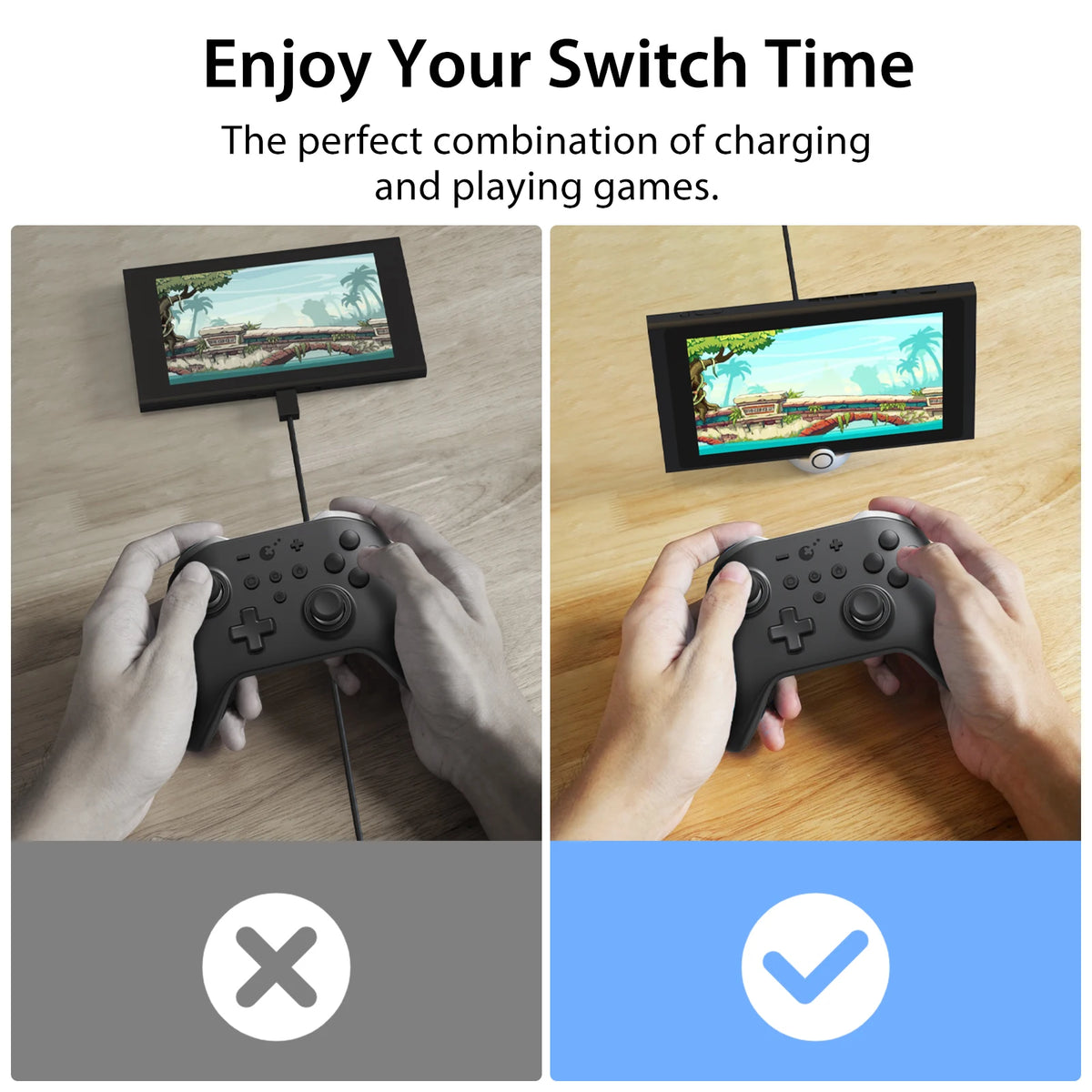 Mini Charging Dock Compatible with Nintendo Switch and Switc