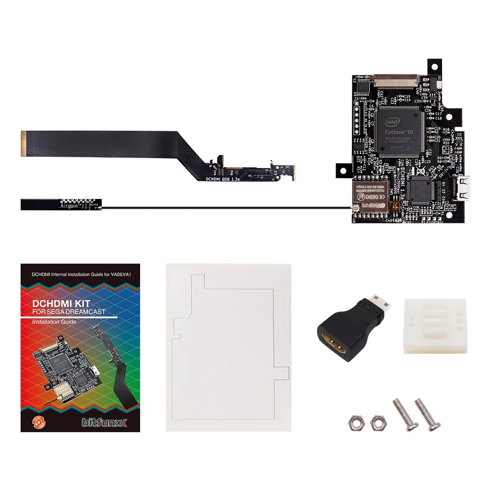 BitFunx DC HDMI Kit For SEGA Dreamcast Game Console High Definition 1080P DC Chip For Dreamcast PCB Board