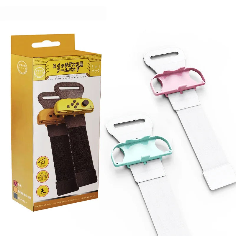 2Pcs Adjustable Game Bracelet Strap for Nintendo Switch Joy-Con Controller Wrist Dance Band Armband for Switch Oled Accessories