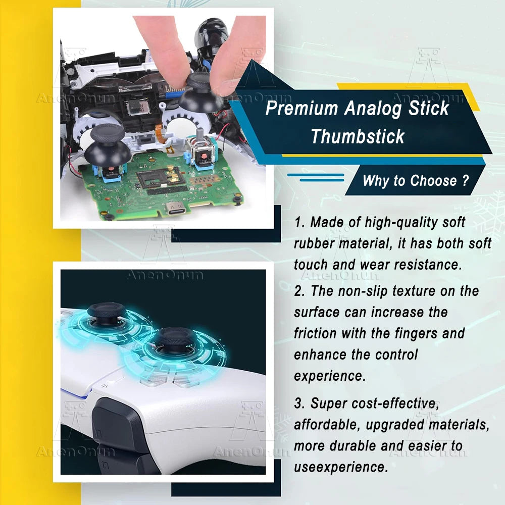 Thumbstick for PS5 Controller Premium Replacement Parts Anti