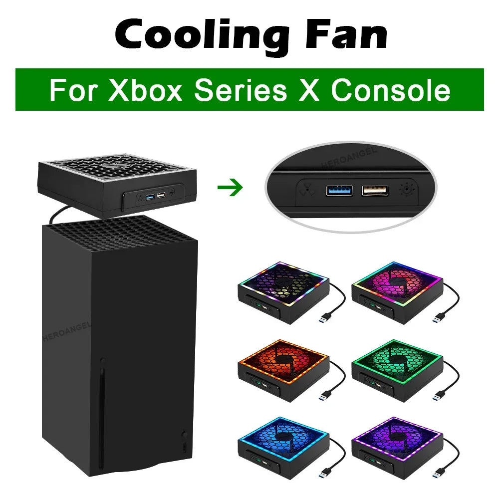 For XSX Top Cooling Fan For Xbox Series X Console with Color
