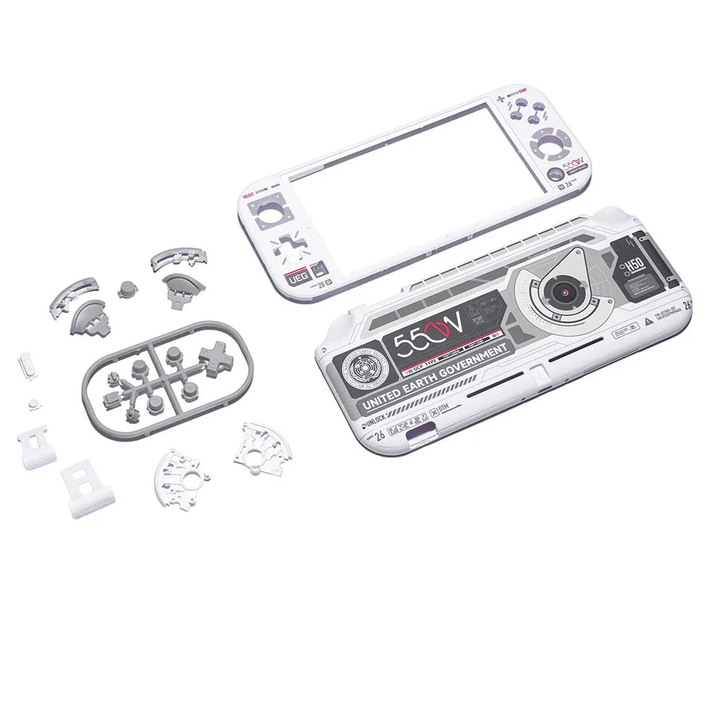 Replacement Handheld Controller Housing Shell with Screen Protector ABXY Buttons for Nintendo Switch Lite Console Theme Game