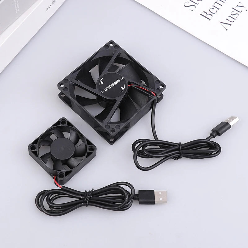 5V Brushless Cooling Fan USB Router Fan Computer Case TV Box