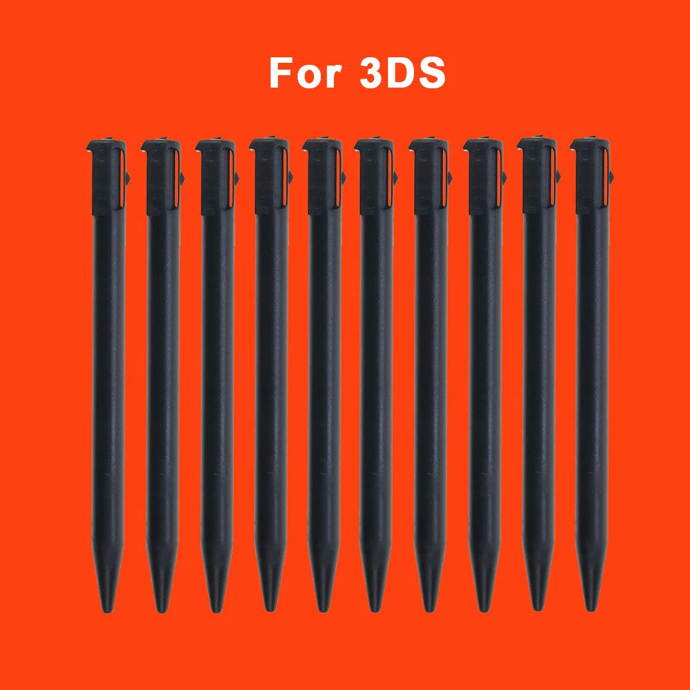 JCD 10PCS Metal Telescopic Stylus Plastic Stylus Touch Screen Pen for 2DS 3DS New 2DS LL XL New 3DS XL LL For NDSL NDSi