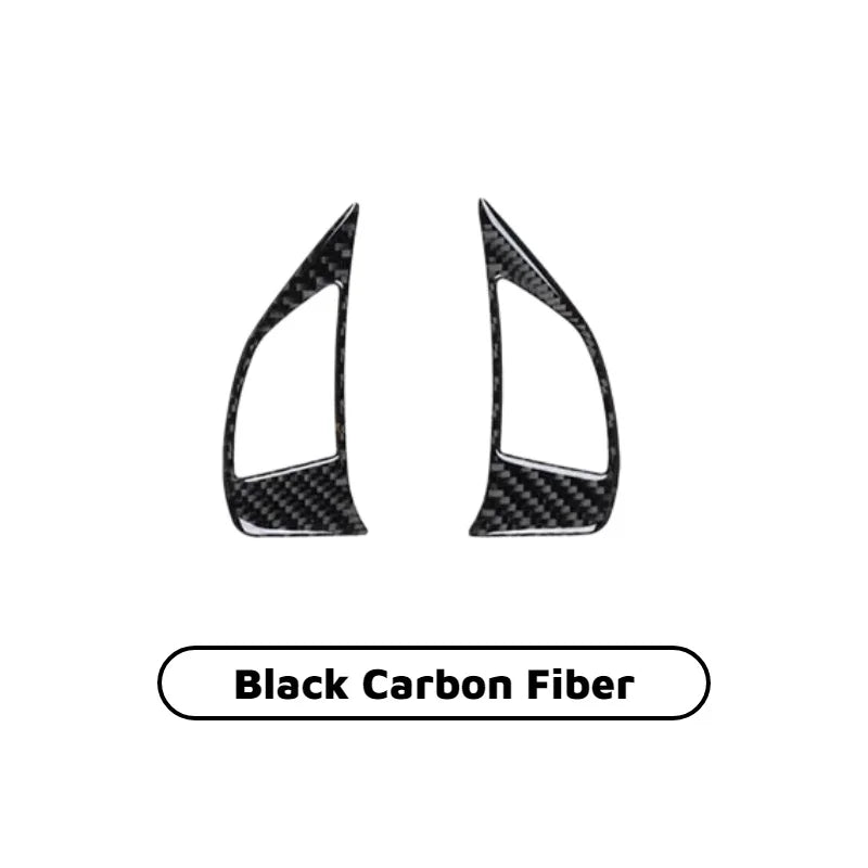 Carbon Fiber Steering Wheel Button Trim Cover Stickers For Fiat 500 500C 500e Bravo Punto Evo Linea Doblò Grande Punto Interior