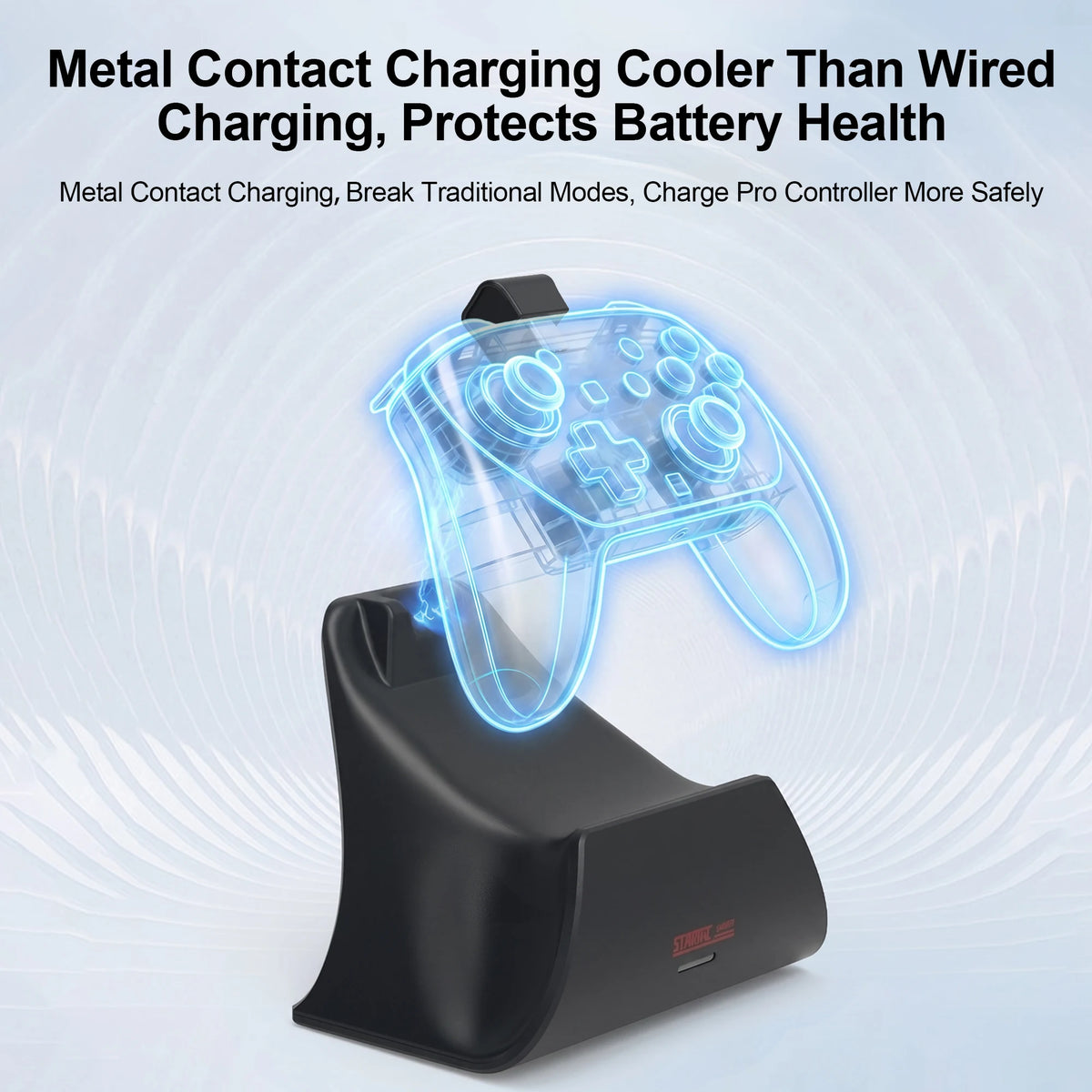Charging Dock for Nintendo Switch 2 Pro Controller LED Indic