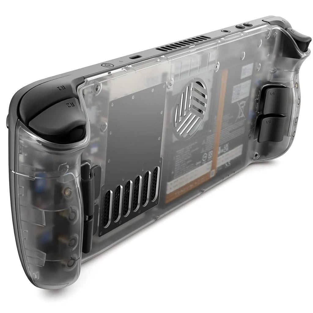 Steam Deck Transparent Back Plate Vents Version DIY Clear Ed