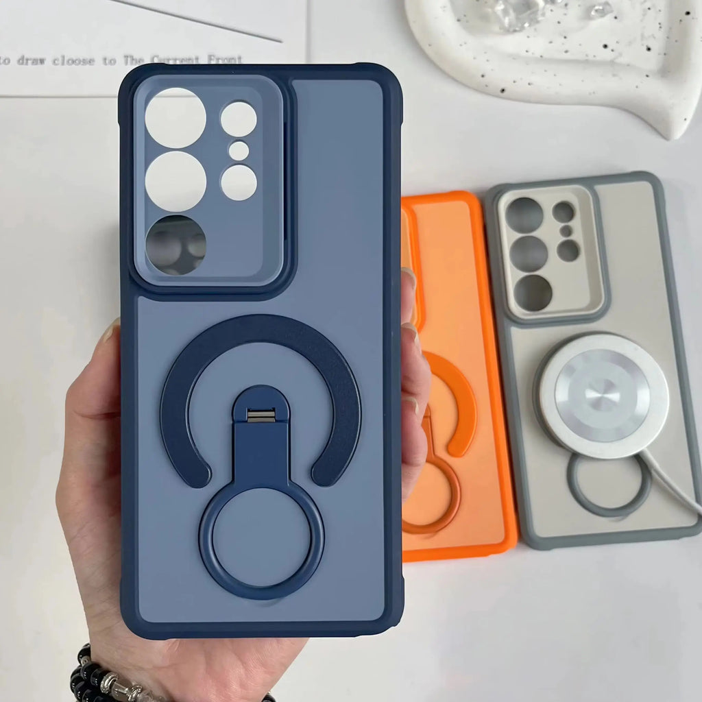 Shockproof Armor Matte For Magsafe Magnetic Case For Samsung