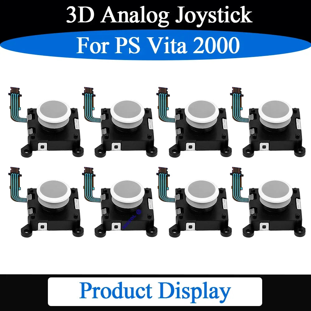 High Quality 1/2/5/8/10PCS For PS Vita 2000 Black/White 3D Analog Stick Rocker Thumb Stick For PSV2000 Accessory Replace Parts