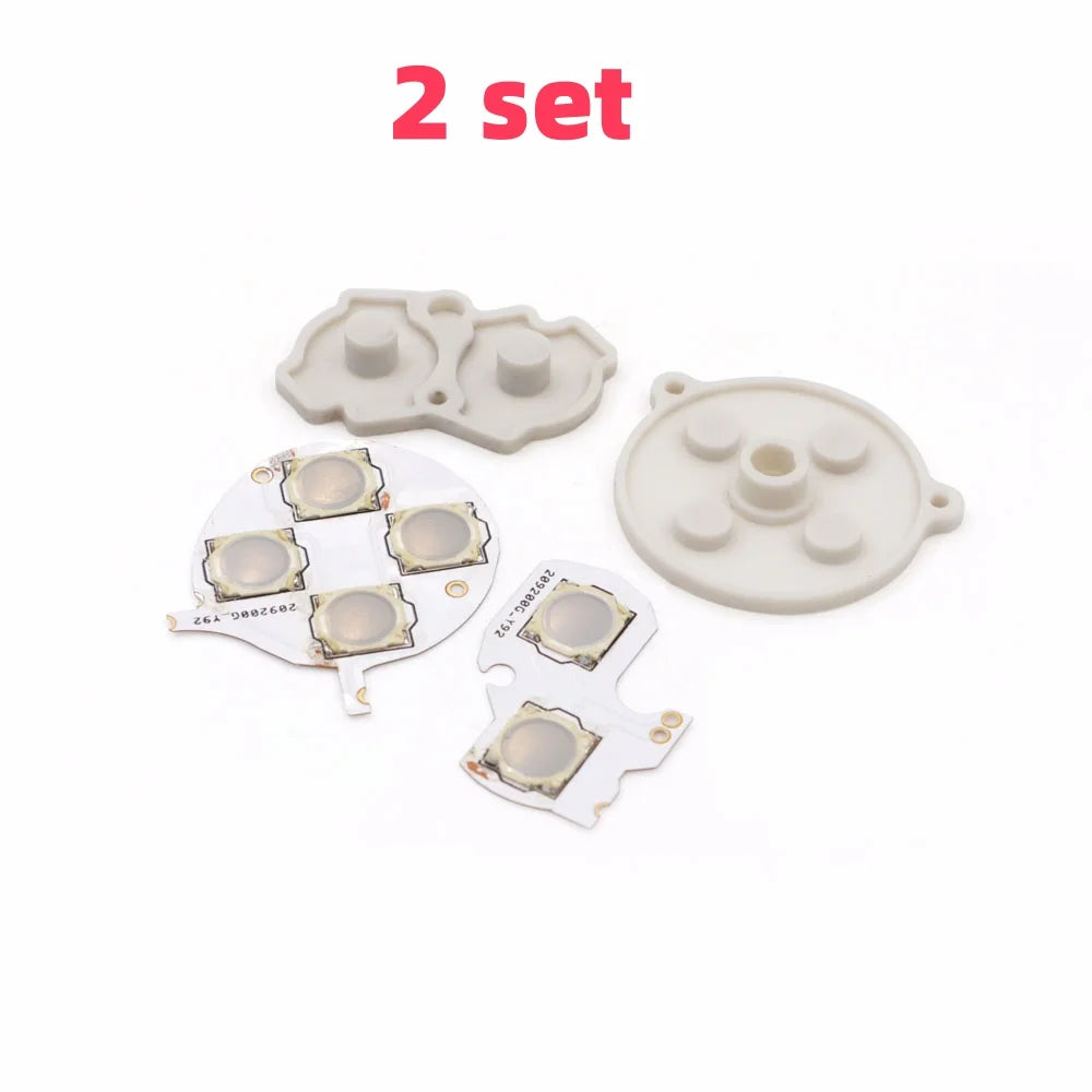 New Conductive Tacktile Clicky Film Button Modify Kits A B D-Pad Button Rubber Pad Mod Kit For GBA GBC GBP GB Console