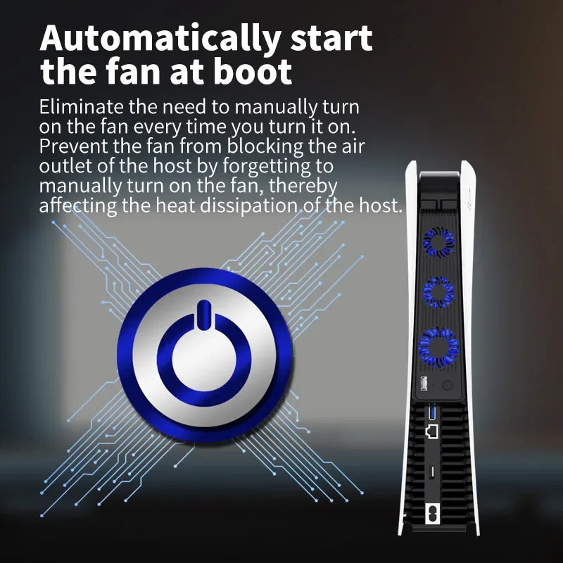 For PS5 Gaming Console Universal Cooling Fan PS5 Console Coo