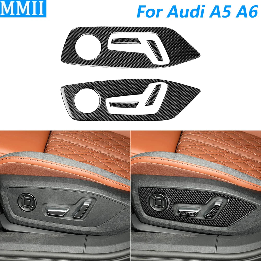 For Audi A5 S5 B10 A6 E-tron 2025 2026 Carbon Fiber Seat Sid