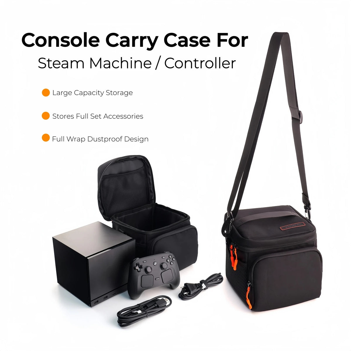 Steam Machine Console Carry Case Hard Shell Shockproof Trave