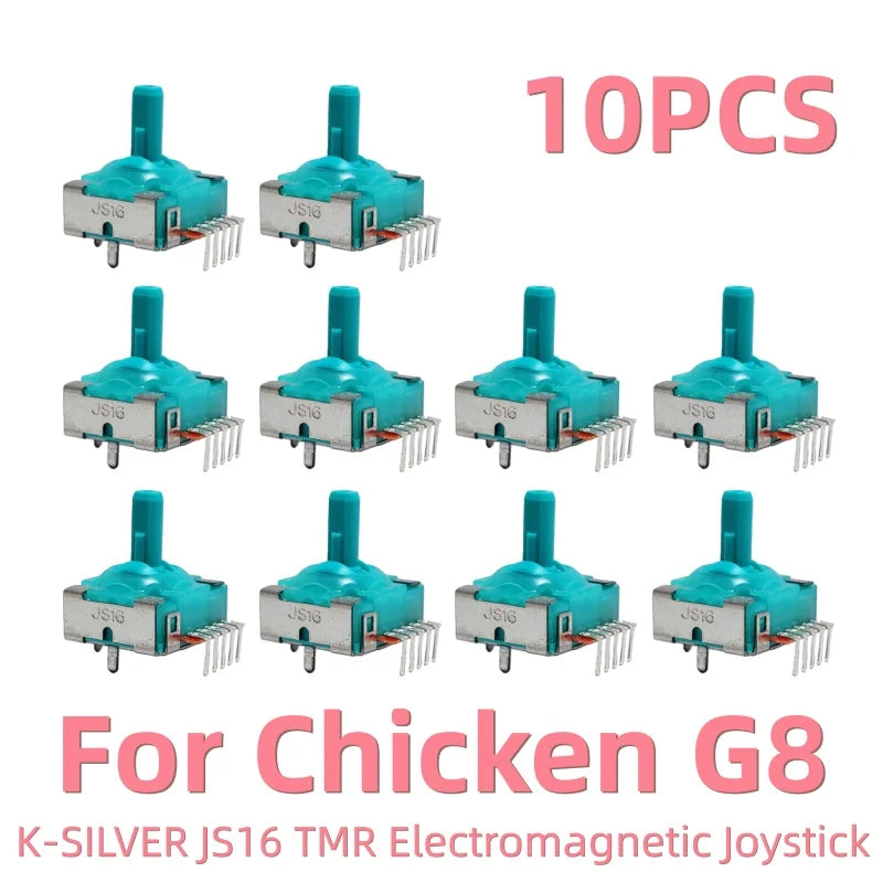 2PCS TMR Electromagnetic Joystick For Chicken G8 Controller JS16 Replacement G8 TMR Joystick Gamepad 3D Analog Stick Rocker