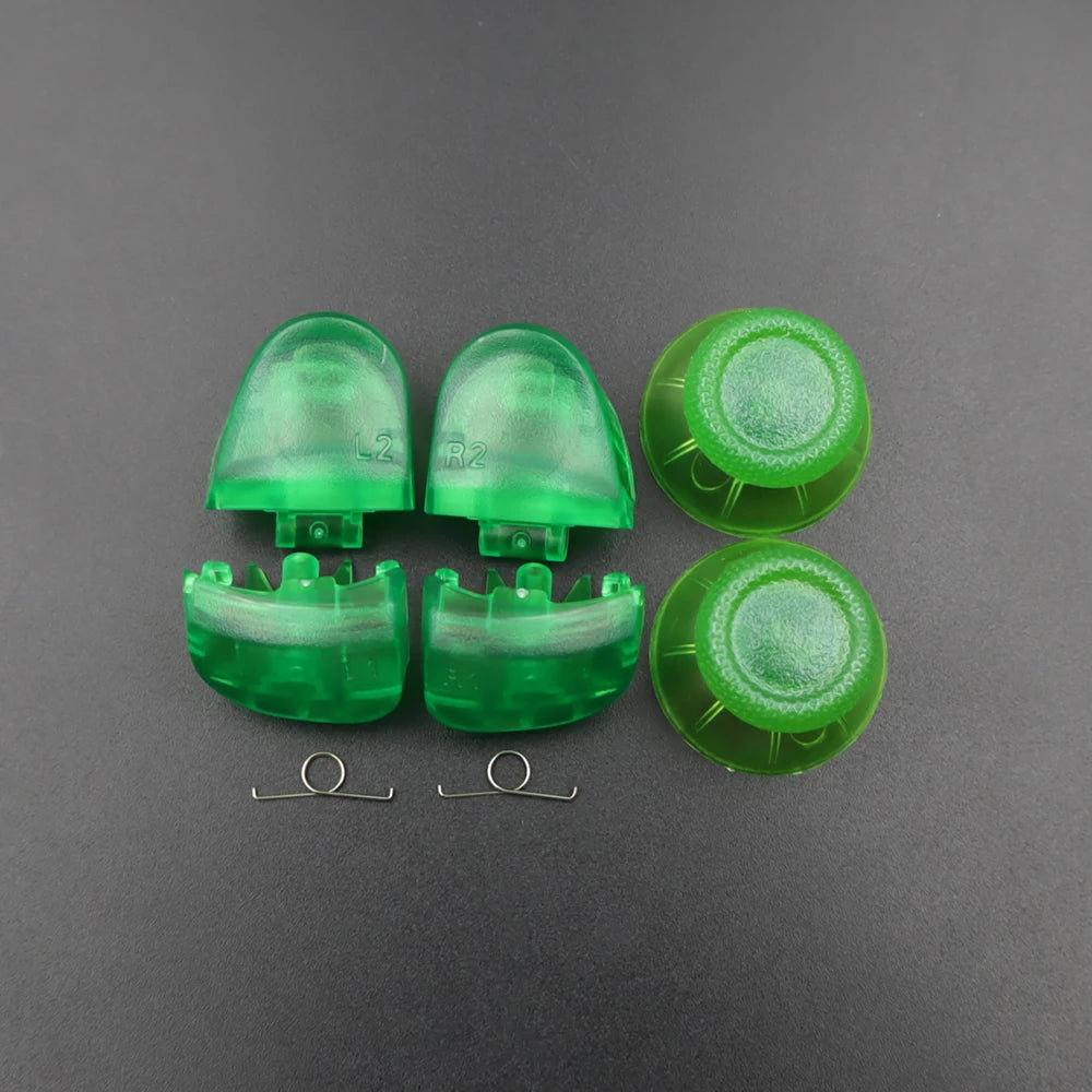 1Set BDM-030 Joystick Thumb Caps & R1 L1 R2 L2 Game Trigger Buttons with Spring for PS5 V3.0 Controller Replace Part