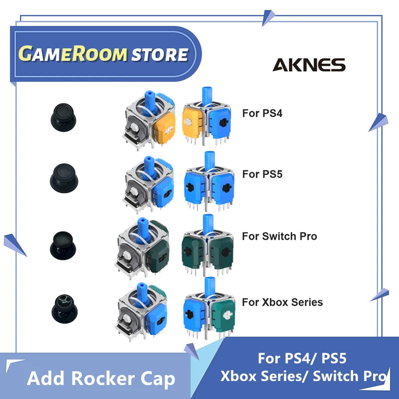 AKNES TMR Electromagnetic Joystick for PS4 PS5 Gamepad Switc