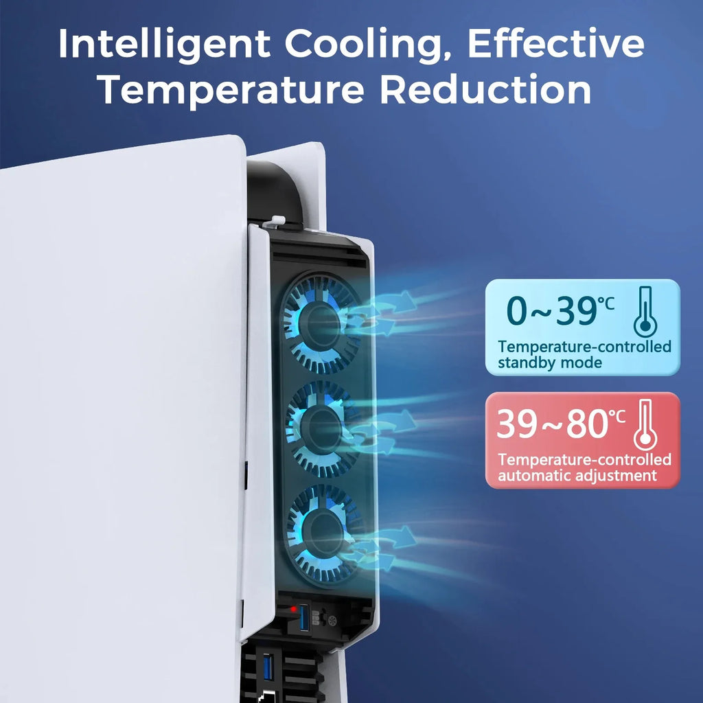 for PS5 disc version and digital version console cooling fan