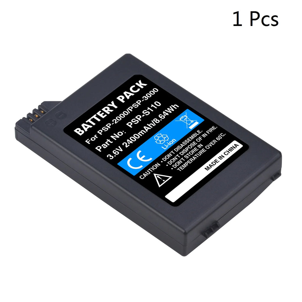 2400mAh PSP-S110 Replacement Battery for Sony PSP 2000 3000 PSP3000 PSP3004 PSP3008 PSP3001 PSP Lite Slim Game Console