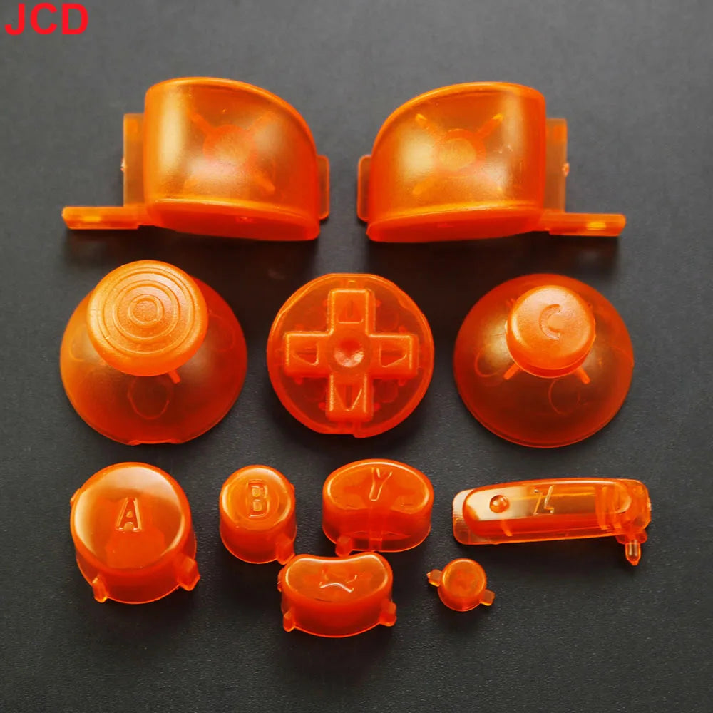 JCD 1Set Full Set L R ABXY Z Keypads Buttons With 3D Thumbsticks Caps For GameCube For NGC D Pads Power ON OFF Buttons Replace