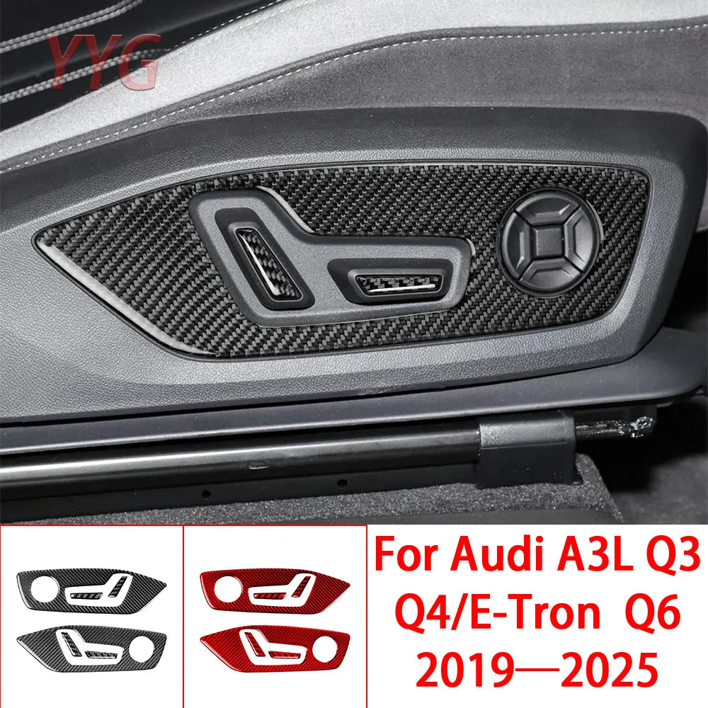 For Audi Q6 Q4 Q4e-tron Q3 A3L 2019-2025 Carbon Fiber Seat A