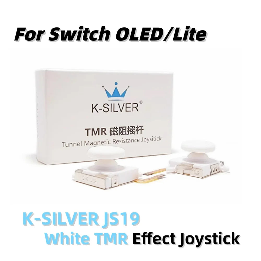 K-SILVER JS19 TMR Joystick for Nintendo Switch JoyCon Hall Effect Replacement No Drift Analog Thumb Stick for Switch Lite OLED