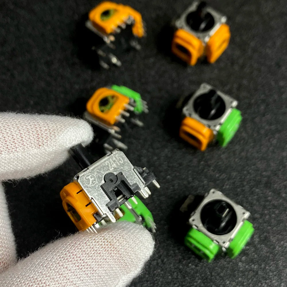 2pcs Replacement Hall Effect Joystick 3D Analog Sensor Thumb