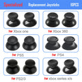 10pcs Replacement Thumbsticks for PS5 PS4 PS3 PS2 Xbox One 3