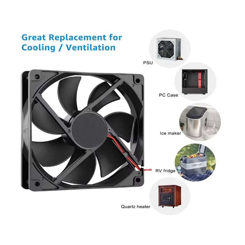 120x120x25mm 80x80x15mm 5V USB Power Cooling Case Fan For Re
