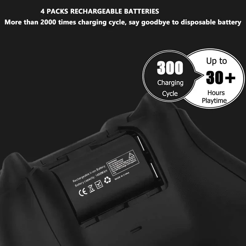 Game Console Replacement Battery 1400mAh Rechargeable Batter