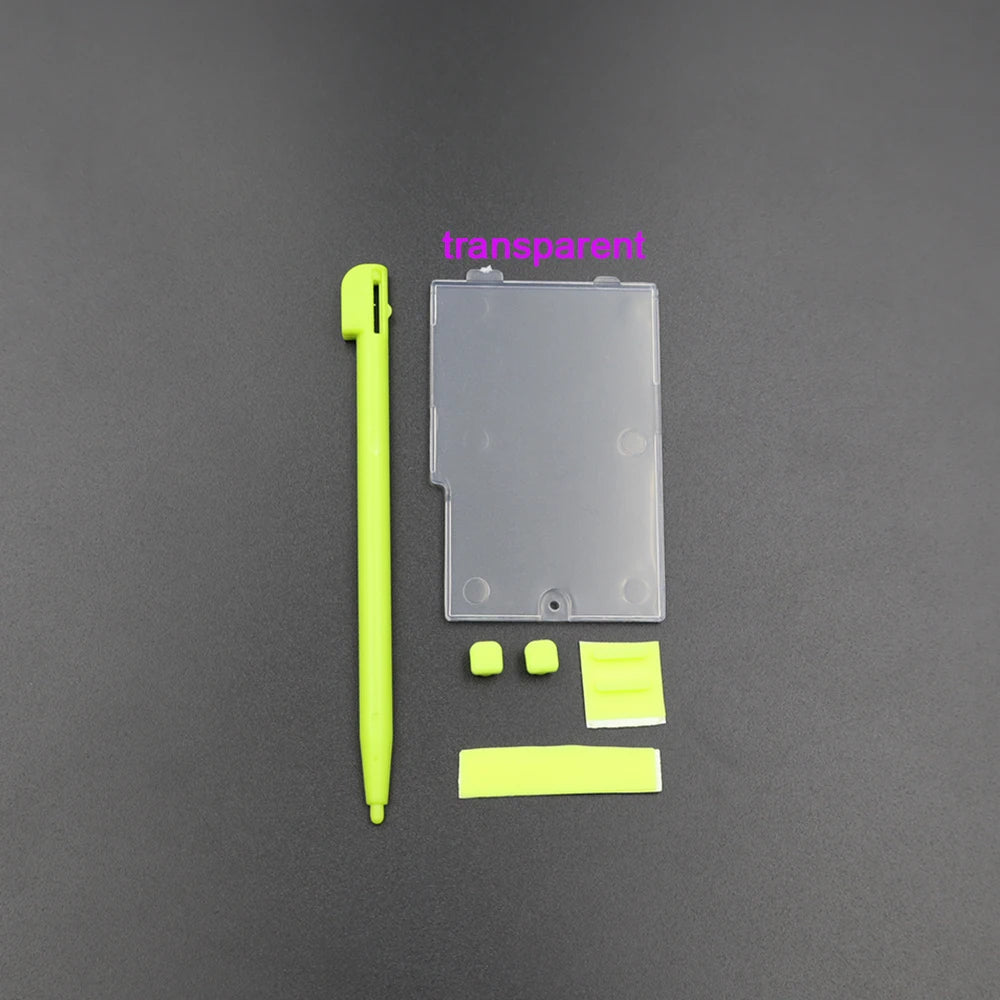 2Sets For NDSL Console Battery Cover Combo Set with Dust-proof Screw Hole Rubber Plugs and Stylus Pen For NDS Lite
