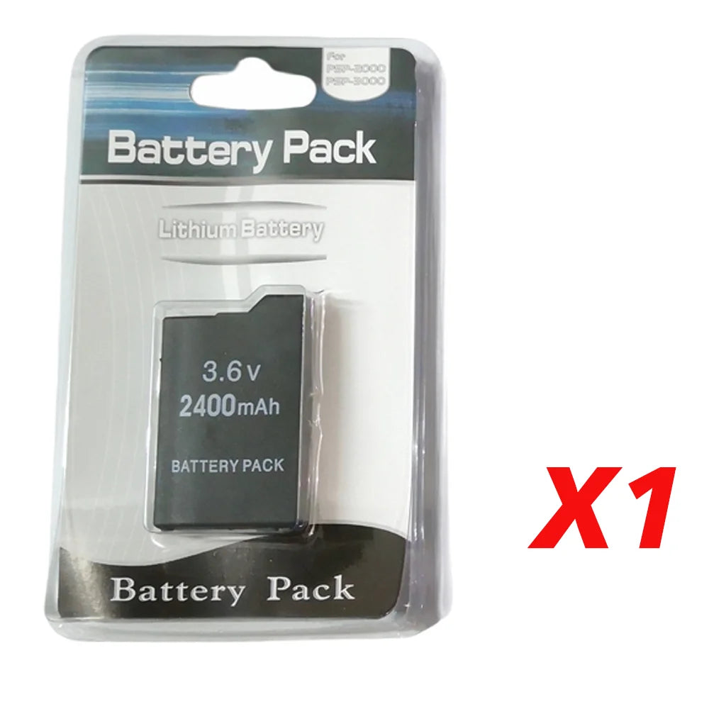 2400/3600mAh Lithium Battery For PSP-2000 PSP-3000 PSP-300 Slim Game Console Long Lasting Safe Handheld Game Replacement Battery